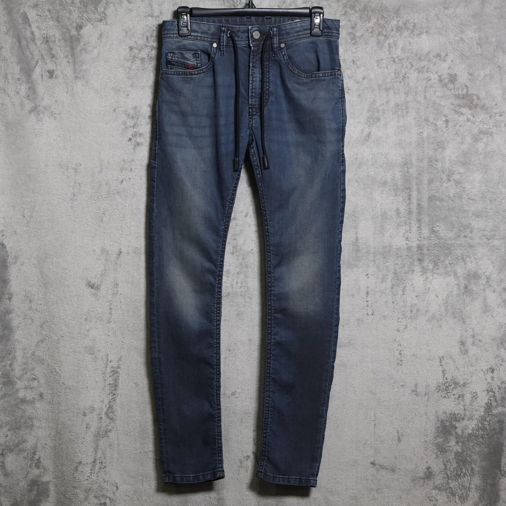 Diesel Thommer CB-NE JoggJeans Mens 28x29 Blue Stretch Slim Tapered Jeans Jogger